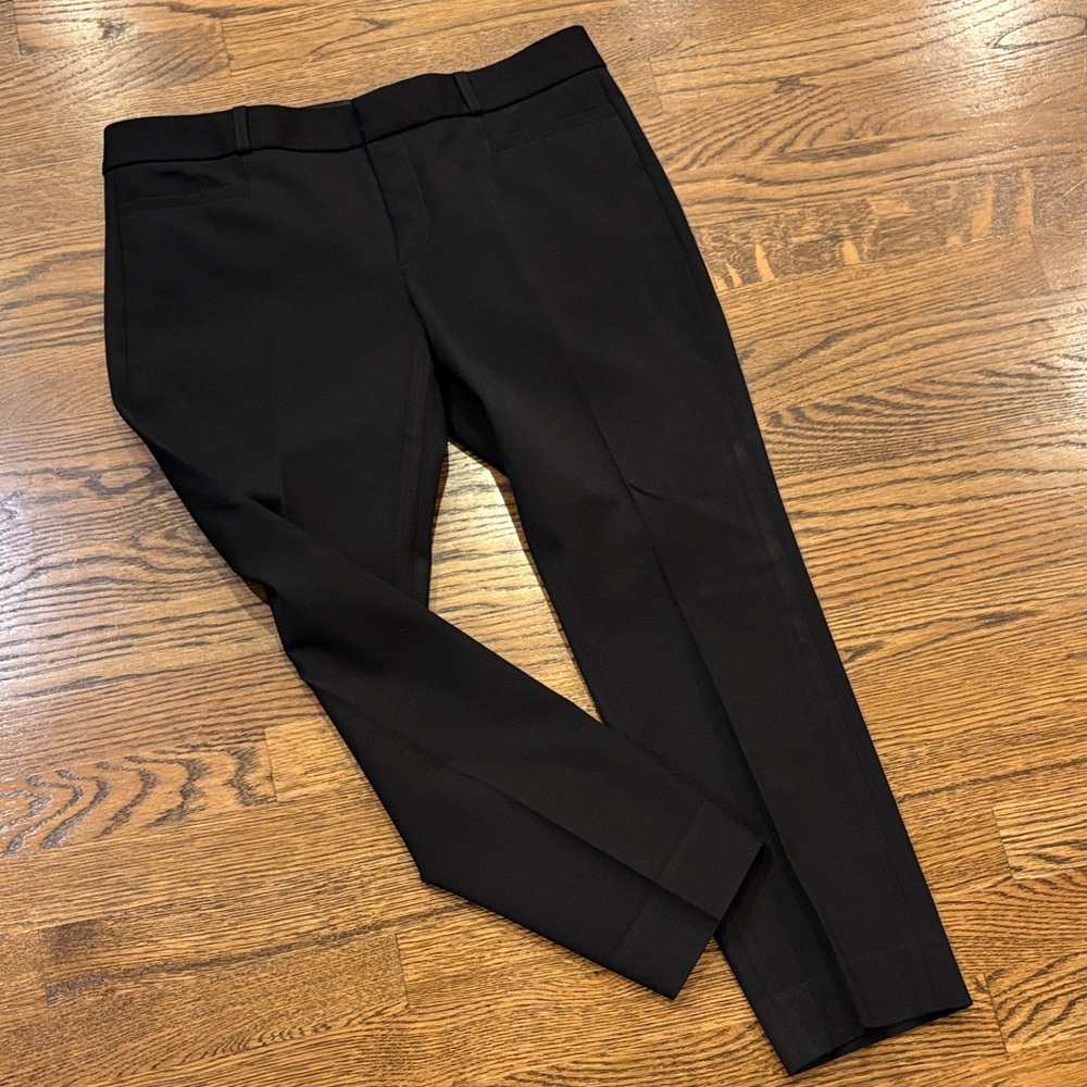 Banana Republic Sloan Black Dress Pants, 8S, refined trousers